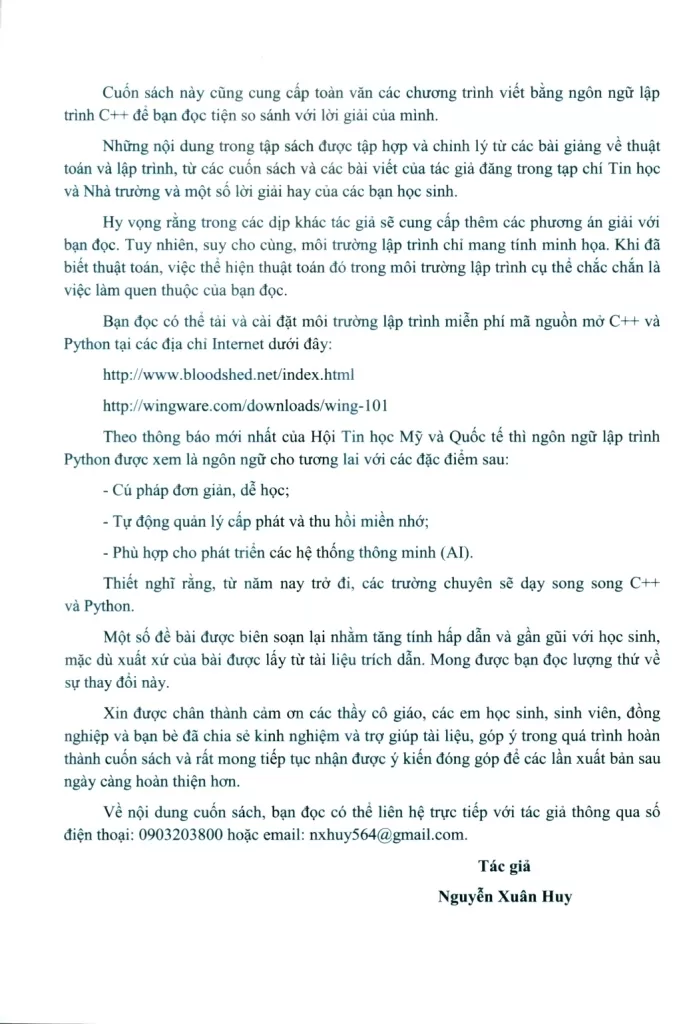 CHUYÊN TIN 12: CÁC CHUYÊN ĐỀ CHỌN LỌC VỚI NGÔN NGỮ C++ (Lý thuyết, bài tập và lời giải)
